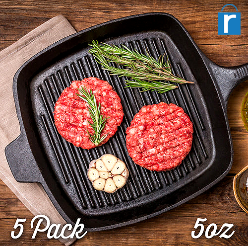 Halal Lamb Kofta Burgers (5oz) - 5 Pack